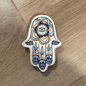 Colorful Hamsa Hand Trinket Dish